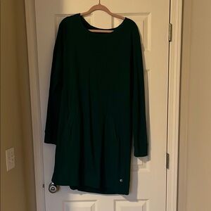 Dark Green Long Sleeve Dress